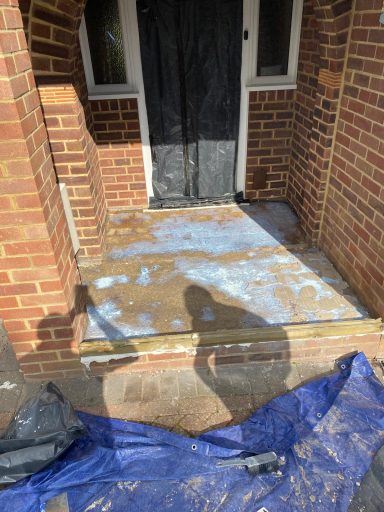 Foundation For Front Porch Refresh Foundation For Front Porch Refresh